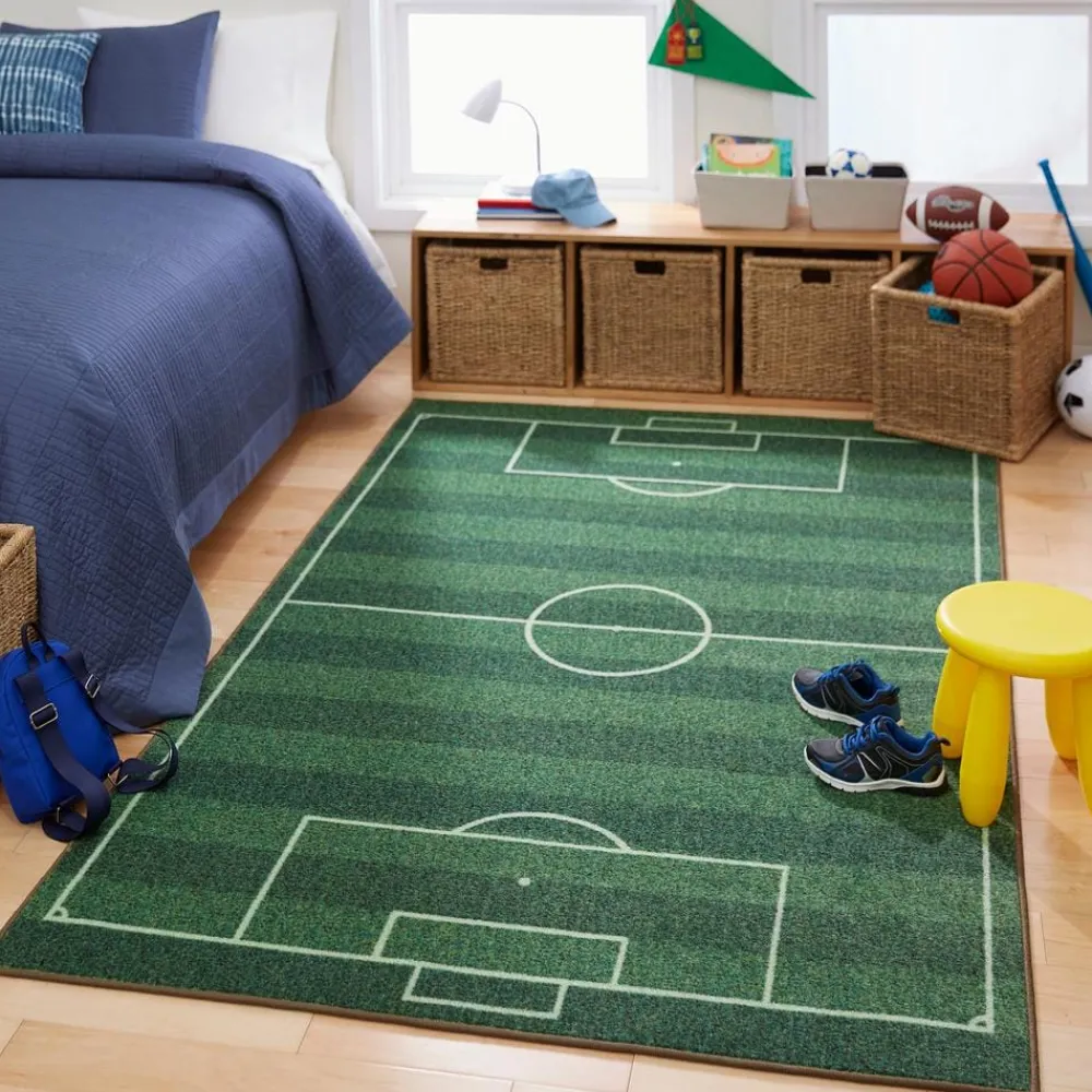 soccer_field_green__ft_x__1.webp Soccer Field Green 8 Ft. X 10 Ft. Contemporary Area Rug By Mohawk Home | * Sale
