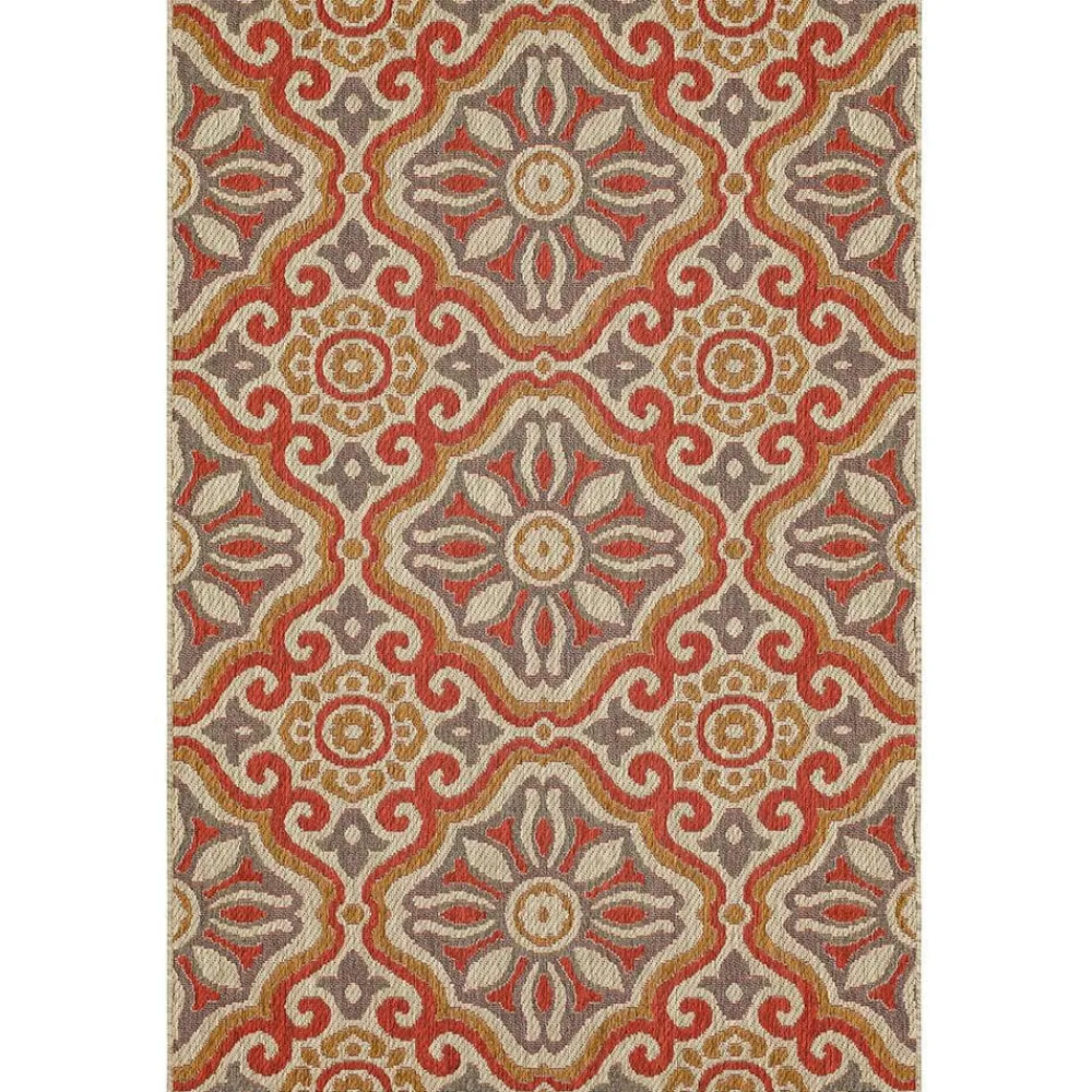 sorrento_rust__ft_x__ft_g_0.webp Sorrento Rust 10 Ft. X 13 Ft. Geometric Indoor/Outdoor Area Rug By Mohawk Home | * Outlet