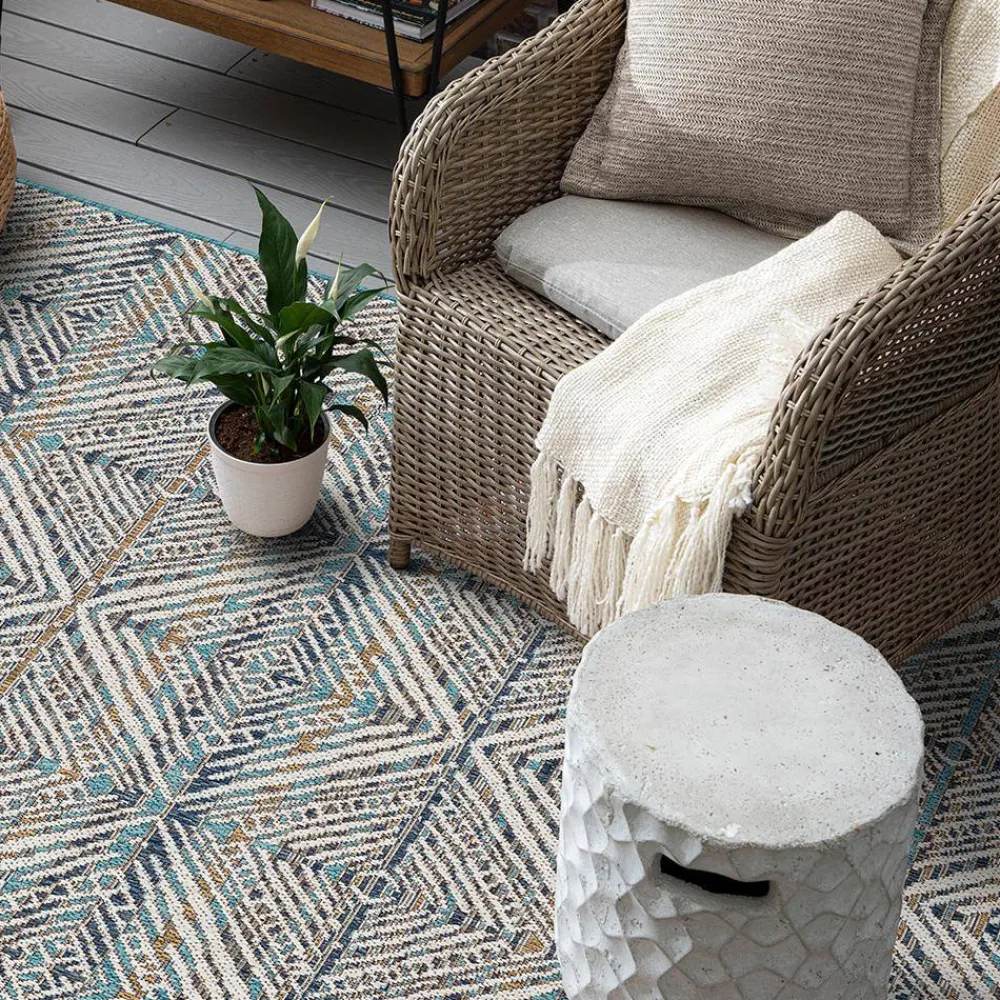 tahoe_quilt_blue__ft_x__f_12.webp Tahoe Quilt Blue 8 Ft. X 10 Ft. Geometric Indoor/Outdoor Area Rug By Mohawk Home | * Best Sale