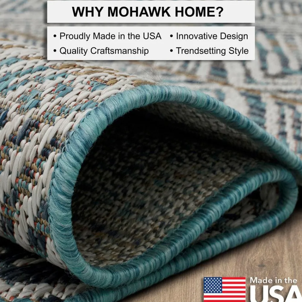 tahoe_quilt_blue__ft_x__f_6.webp Tahoe Quilt Blue 8 Ft. X 10 Ft. Geometric Indoor/Outdoor Area Rug By Mohawk Home | * Best Sale