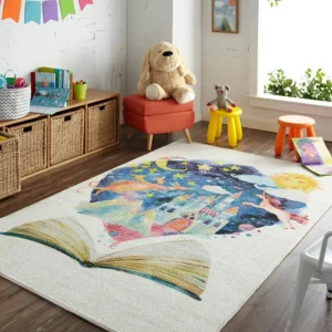 Tell Me A Story Multi 5 Ft. X 8 Ft. Contemporary Area Rug By Mohawk Home | * Discount