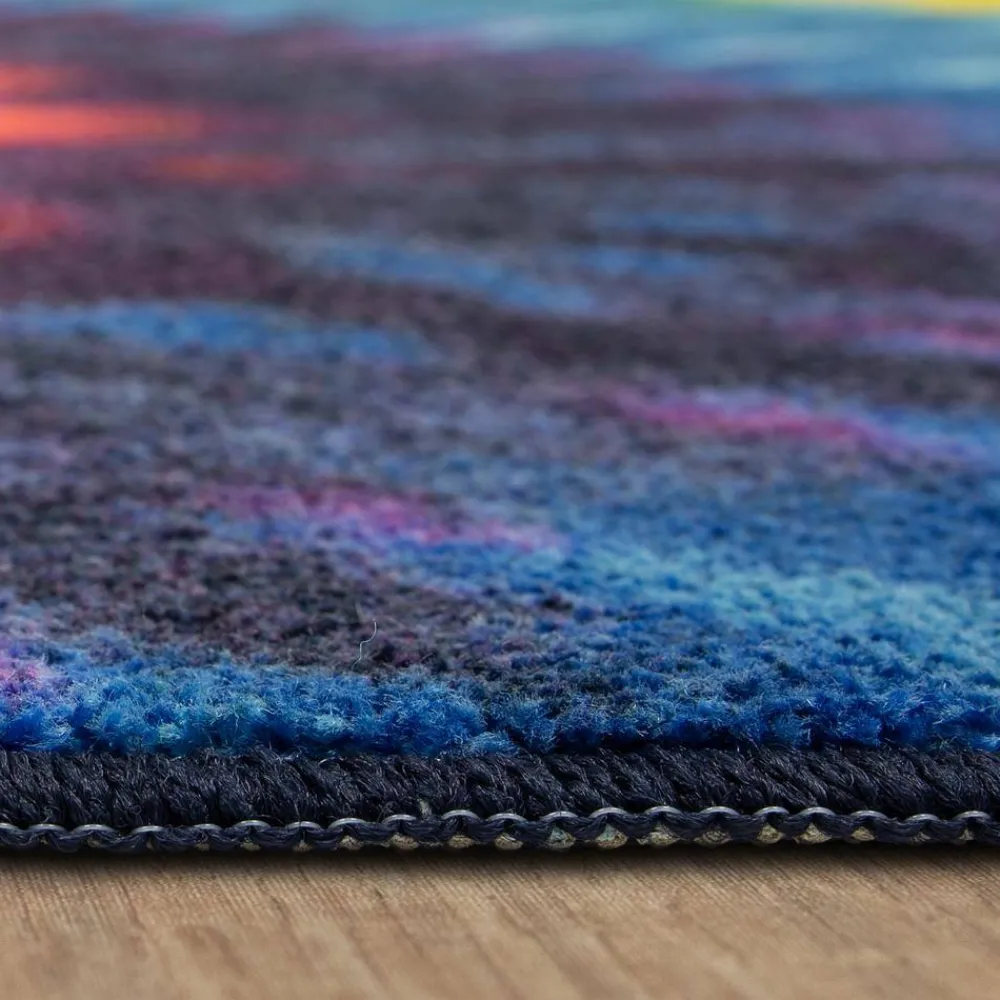 tie_dye_swirl_rainbow__ft_2.webp Tie Dye Swirl Rainbow 8 Ft. X 10 Ft. Contemporary Area Rug By Mohawk Home | * Flash Sale