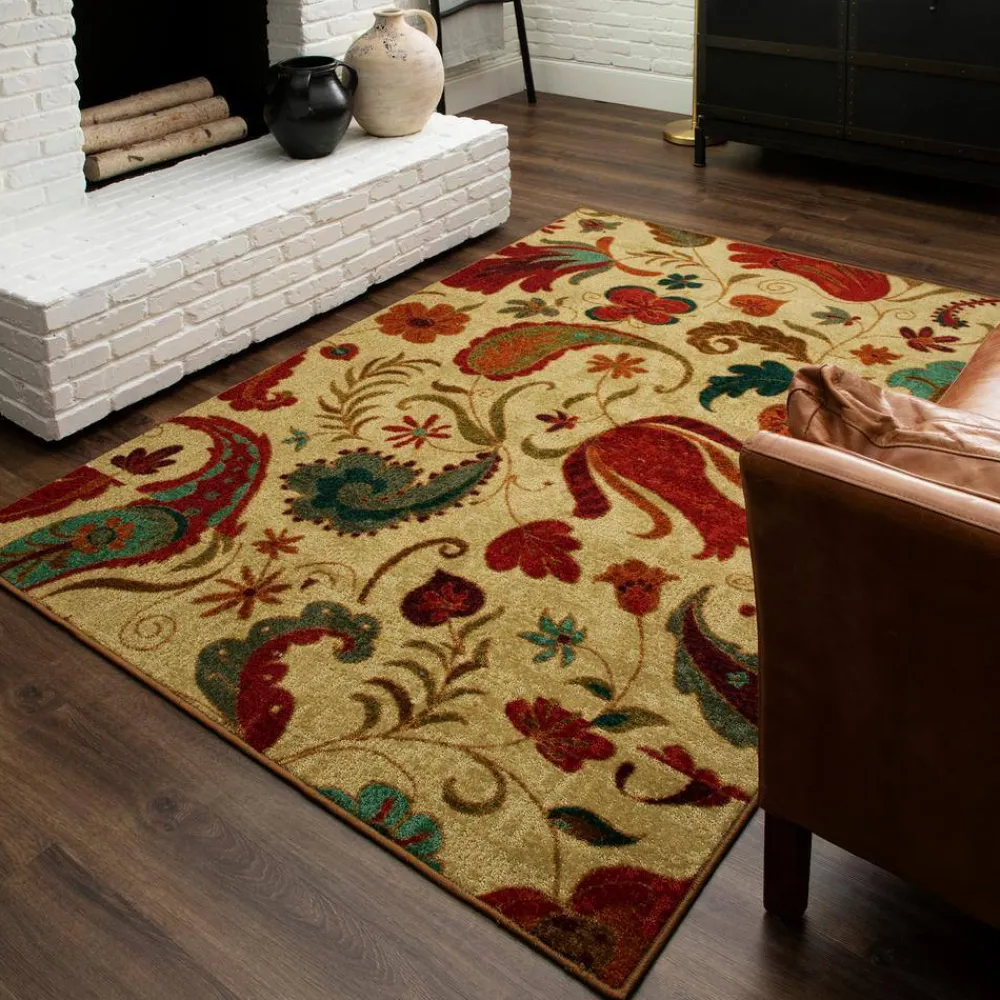 tropical_acres_multi__ft__1.webp Tropical Acres Multi 6 Ft. X 9 Ft. Paisley Area Rug By Mohawk Home | * Outlet