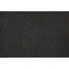 Waffle Grid Impression Onyx 18 In. X 30 In. Recycled Rubber Indoor/Outdoor Door Mat By Mohawk Home | * Sale