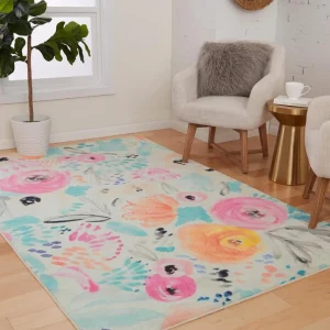 Watercolor Floral Multi 8 Ft. X 10 Ft. Floral Area Rug By Mohawk Home | * Best