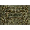Welcome Garden Pebbles Gray 23 In. X 35 In. Doorscapes Estate Mat By Mohawk Home | * Discount
