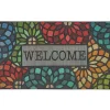 Welcome Stained Glass Floret 18 In. X 30 In. Doorscapes Mat By Mohawk Home | * Discount