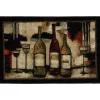 Wine And Glasses Brown 2 Ft. 6 In. X 3 Ft. 10 In. Machine Washable Kitchen Rug By Mohawk Home | * Clearance