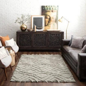 Zafi Gray 7 Ft. X 10 Ft. Shag Area Rug By Mohawk Home | * Store